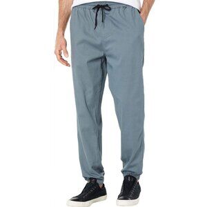 Hurley Men's Smoke Grey Outsider Icon Straight Joggers - Size Medium